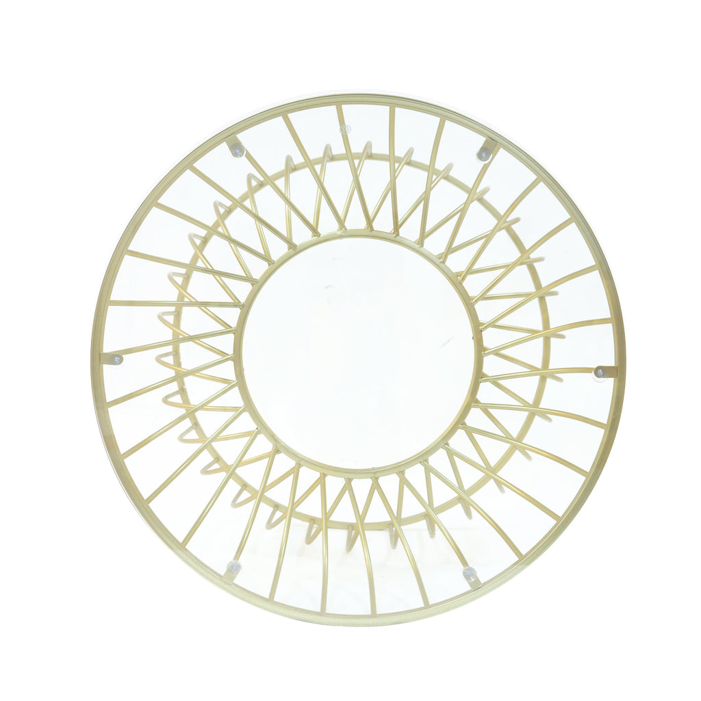 Golden Glass Coffee Table