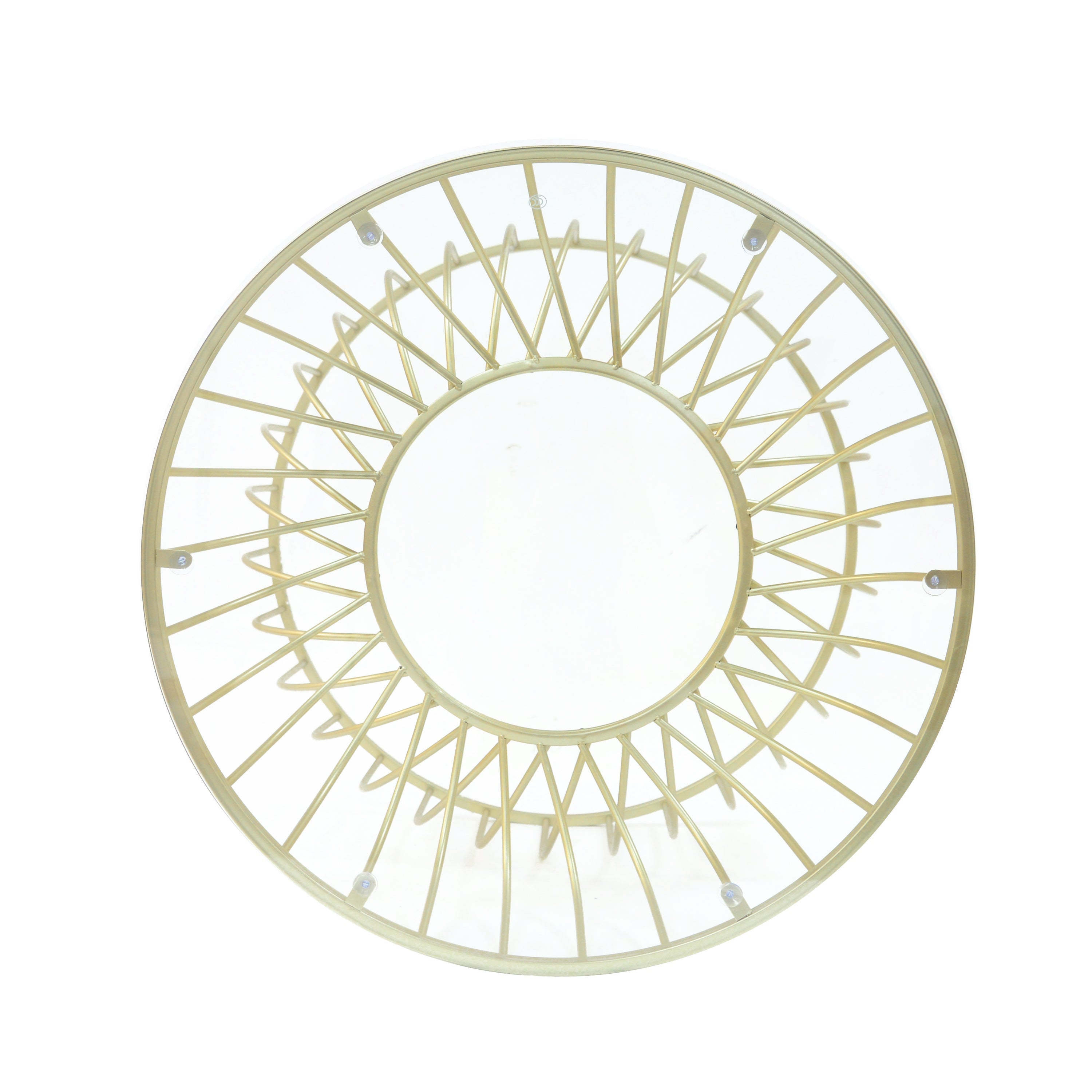 Golden Glass Coffee Table