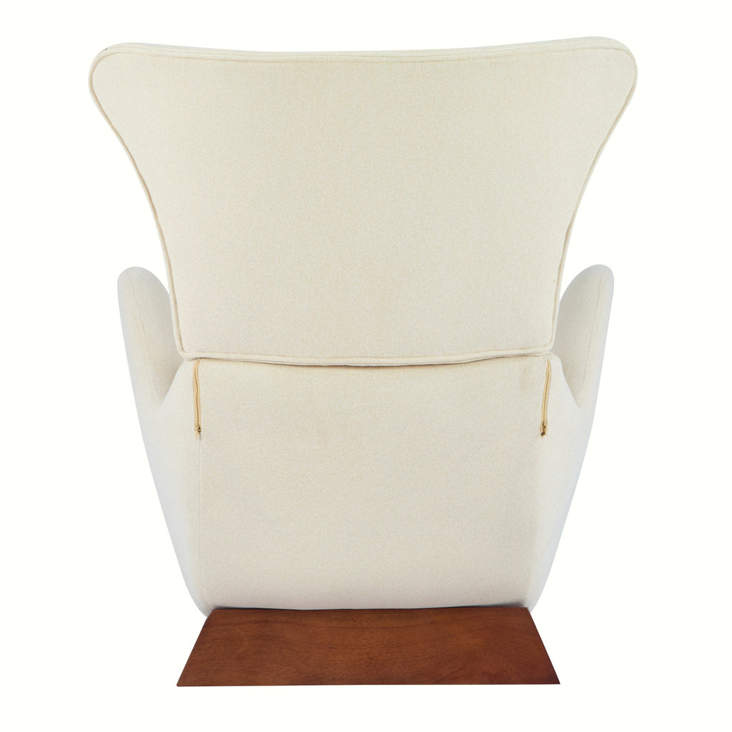 Modern Brown Polyester Accent Chair with Pet/Storage Space