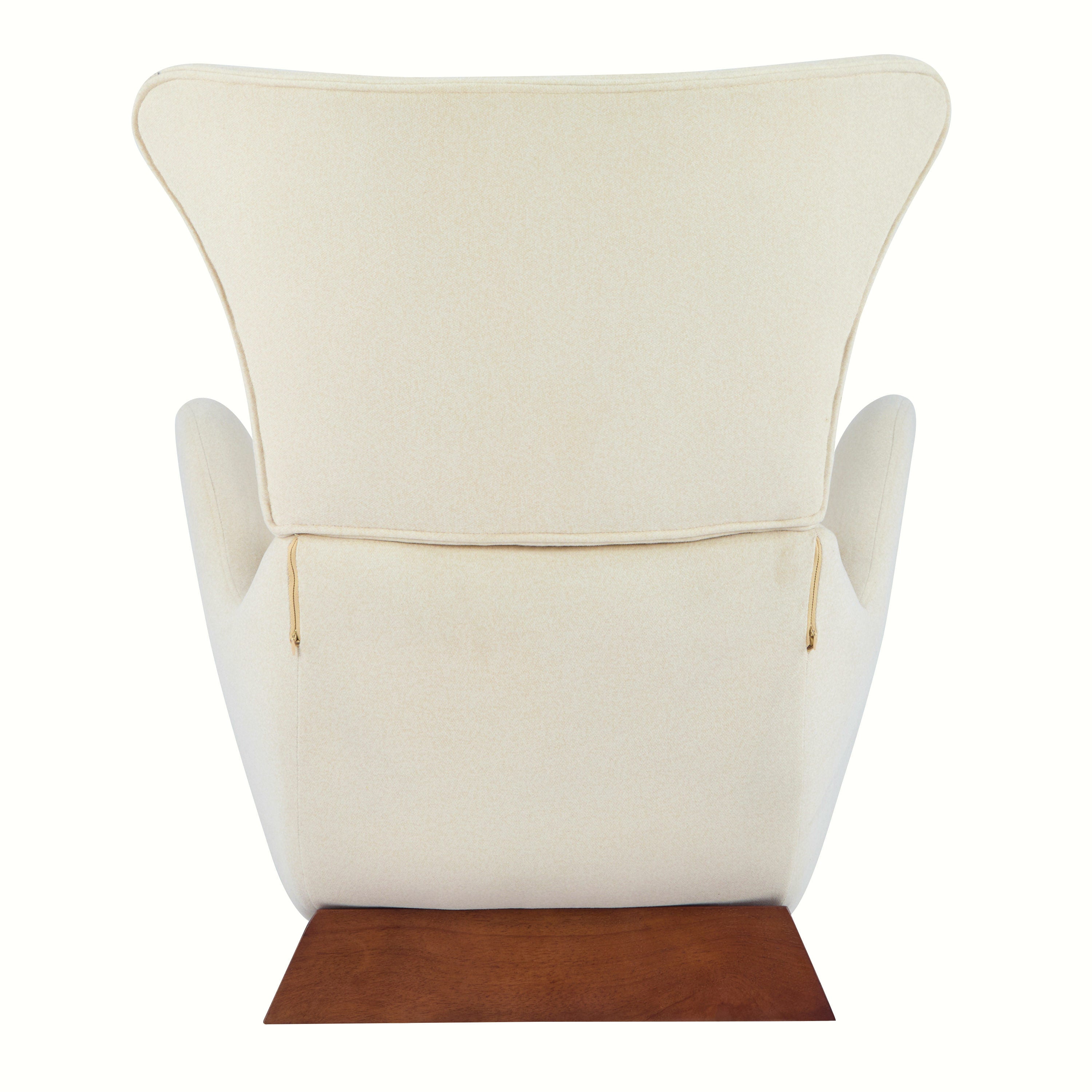Modern Brown Polyester Accent Chair with Pet/Storage Space