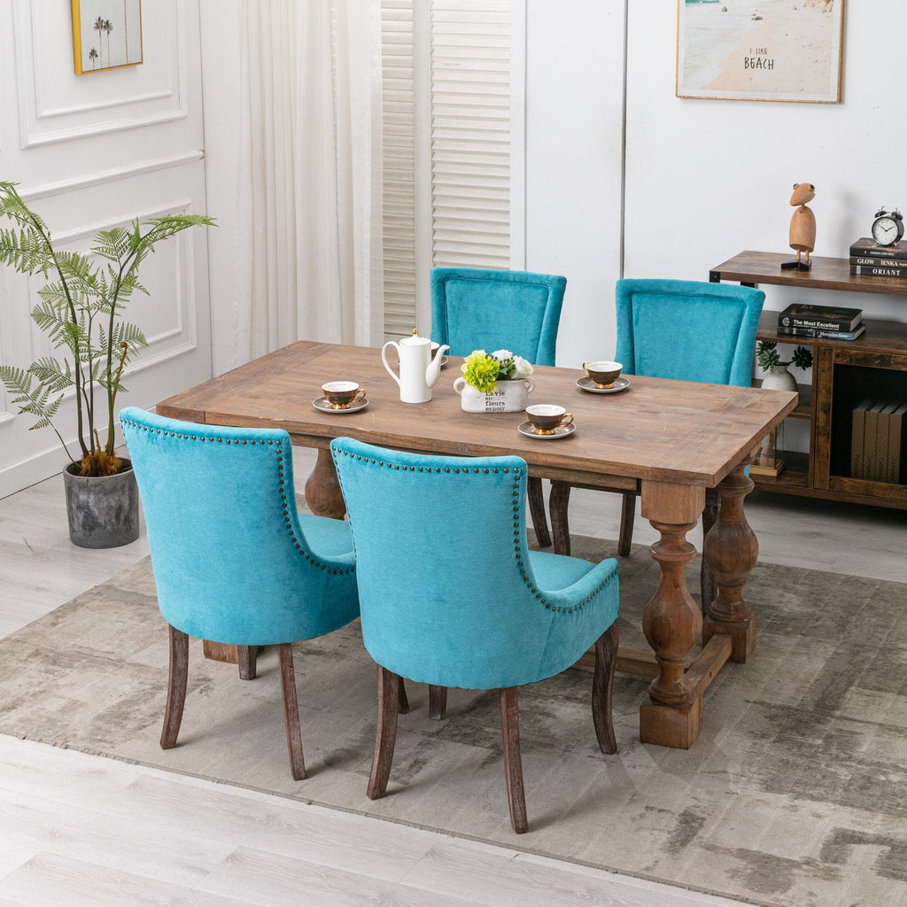 Ultra Side Thickened Fabric Dining Chair (Set of 2)