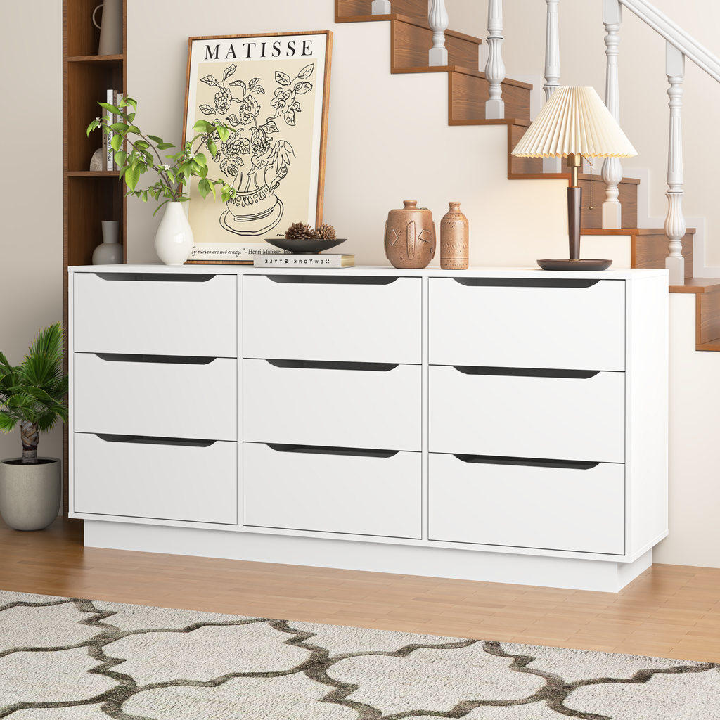 9 Drawer Dresser for Bedroom with Deep Drawers