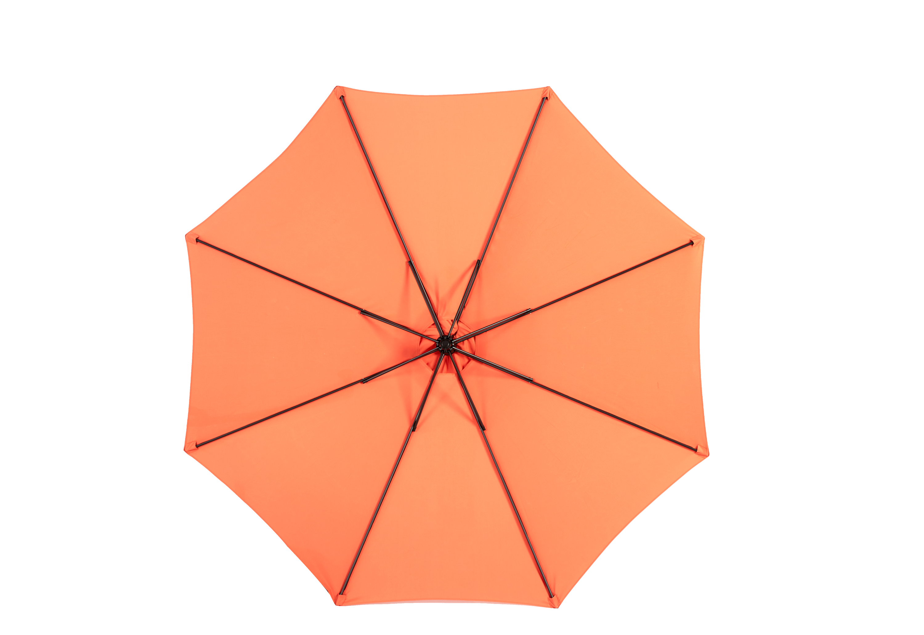 10ft Offset Patio Umbrella w/Tilt & Polyester Shade & 8 Ribs – No Base