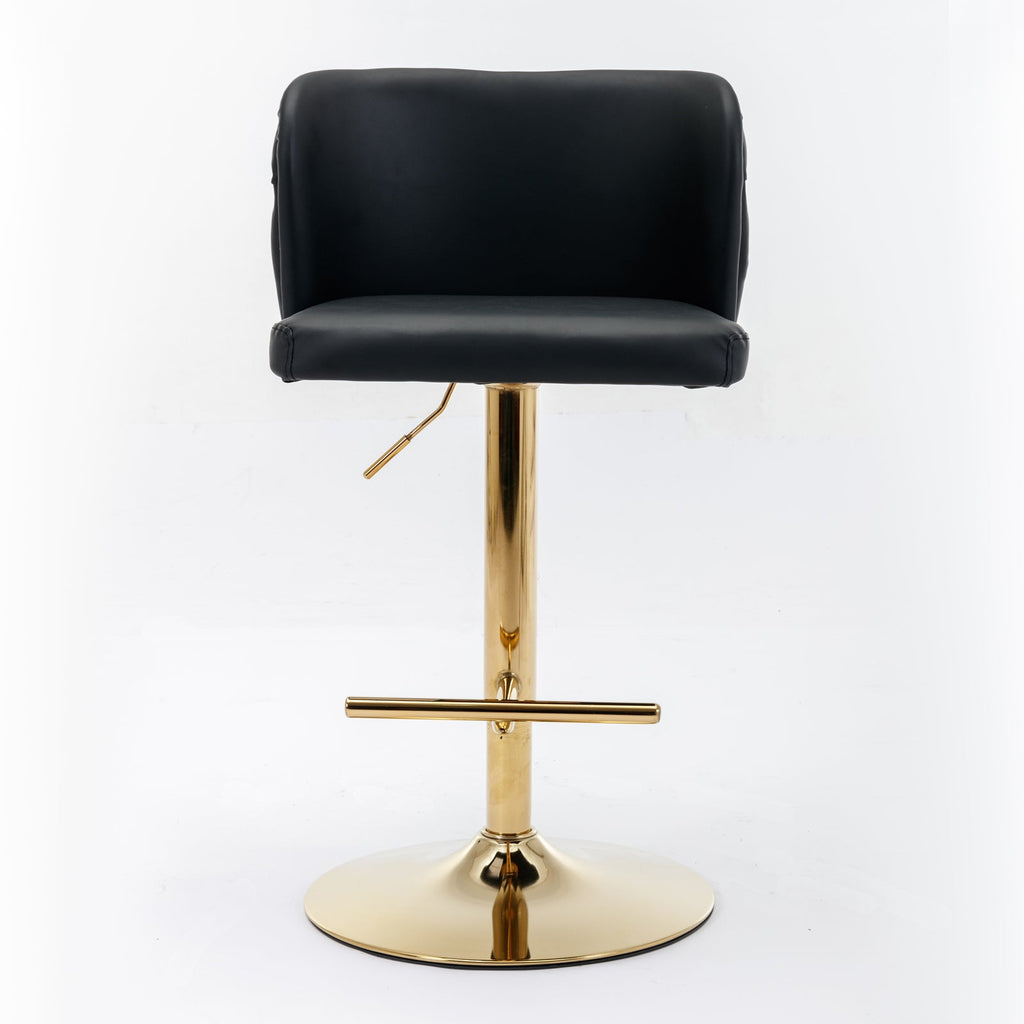 Modern PU Upholstered Bar Stools（Set of 2）