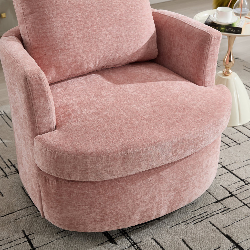 Swivel Chenille Fabric Sofa Chair