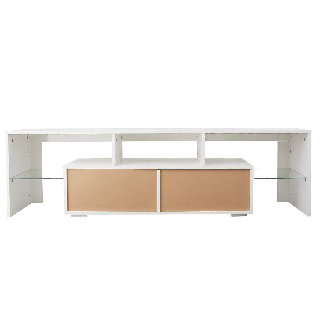 Modern Remote Control 20 Colors LED Lights TV Stand