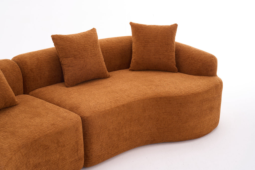 30D High-Density Sponge Sectional Couch for Living Room