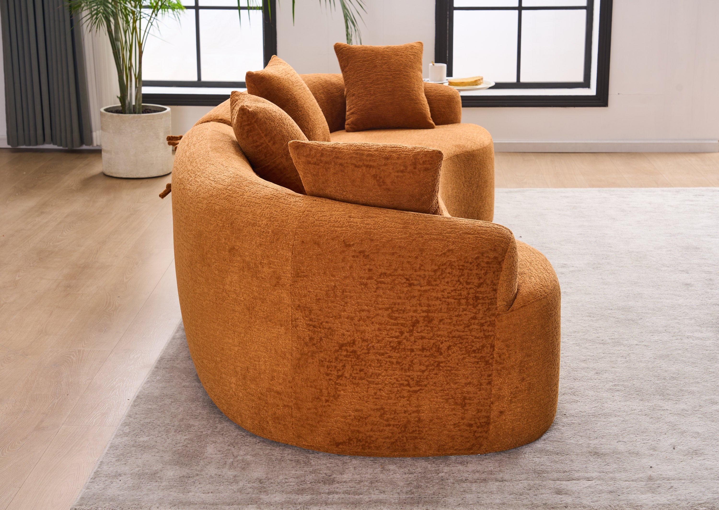 30D High-Density Sponge Sectional Couch for Living Room