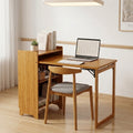 Mid Century Home Office Foldable Table for Small Space