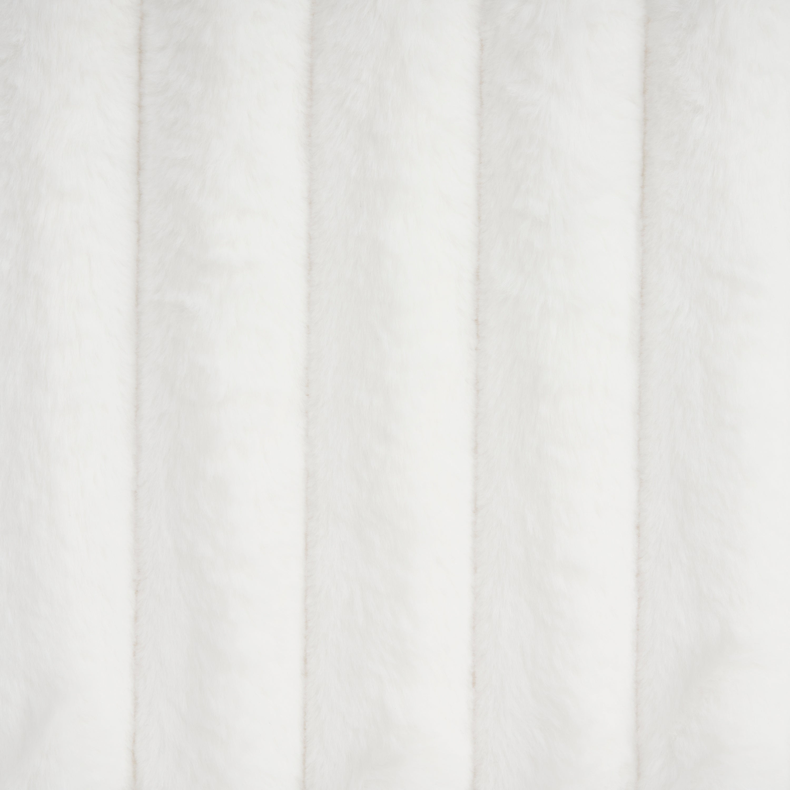 Sleek White Boucle Upholstered Bed with Wavy Headboard