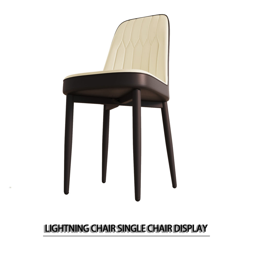 Modern Dining Chair Set of 4 with High-Quality PU Leather