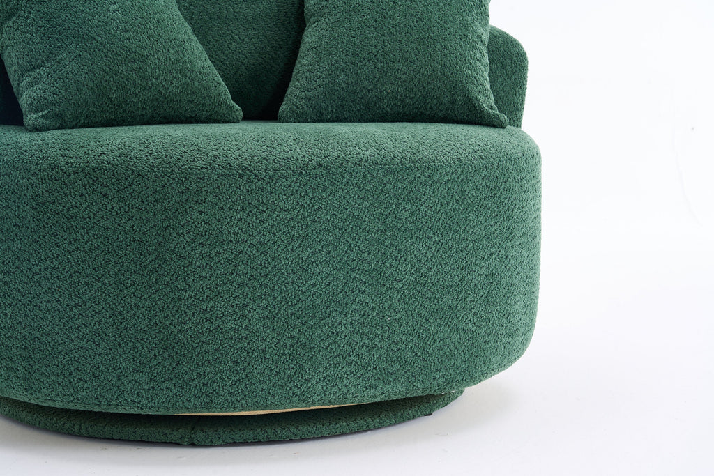 360° Swivel Round Upholstered Sofa Chair