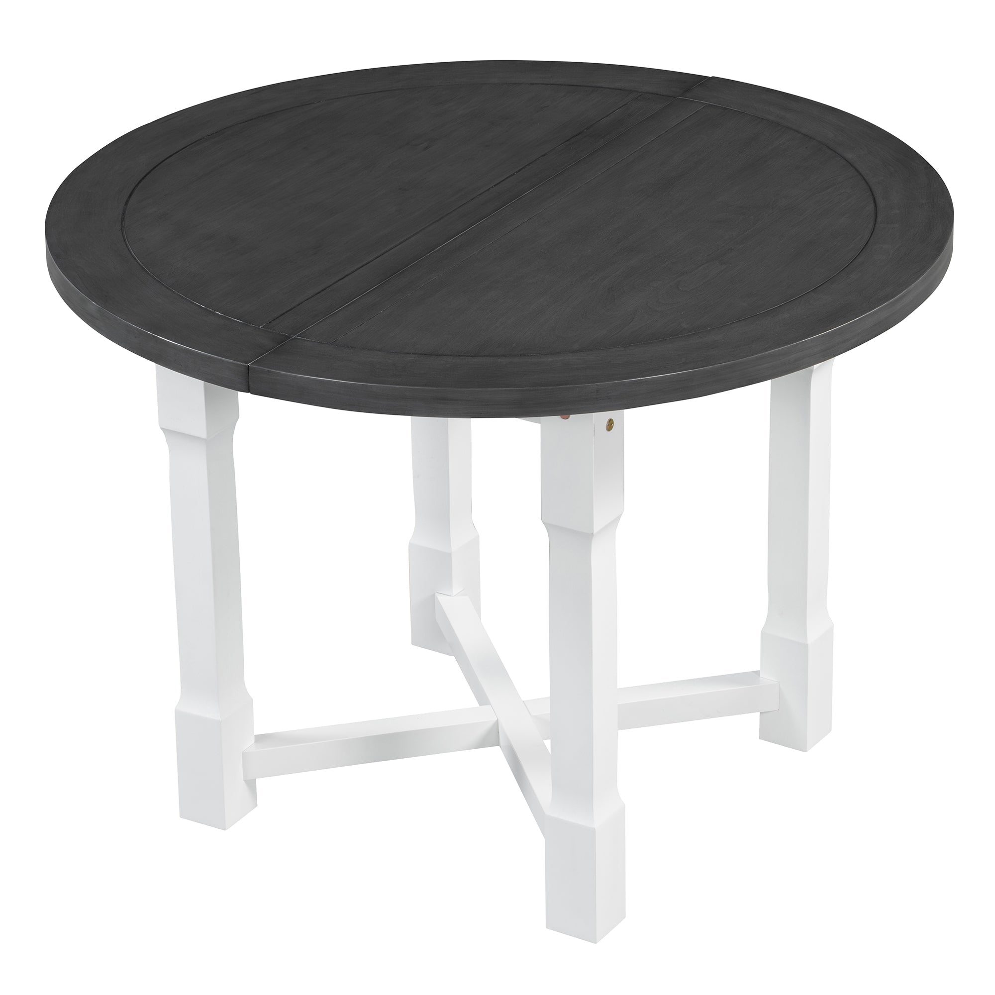 5-Piece Extendable Dining Table Set with Removable Leaf