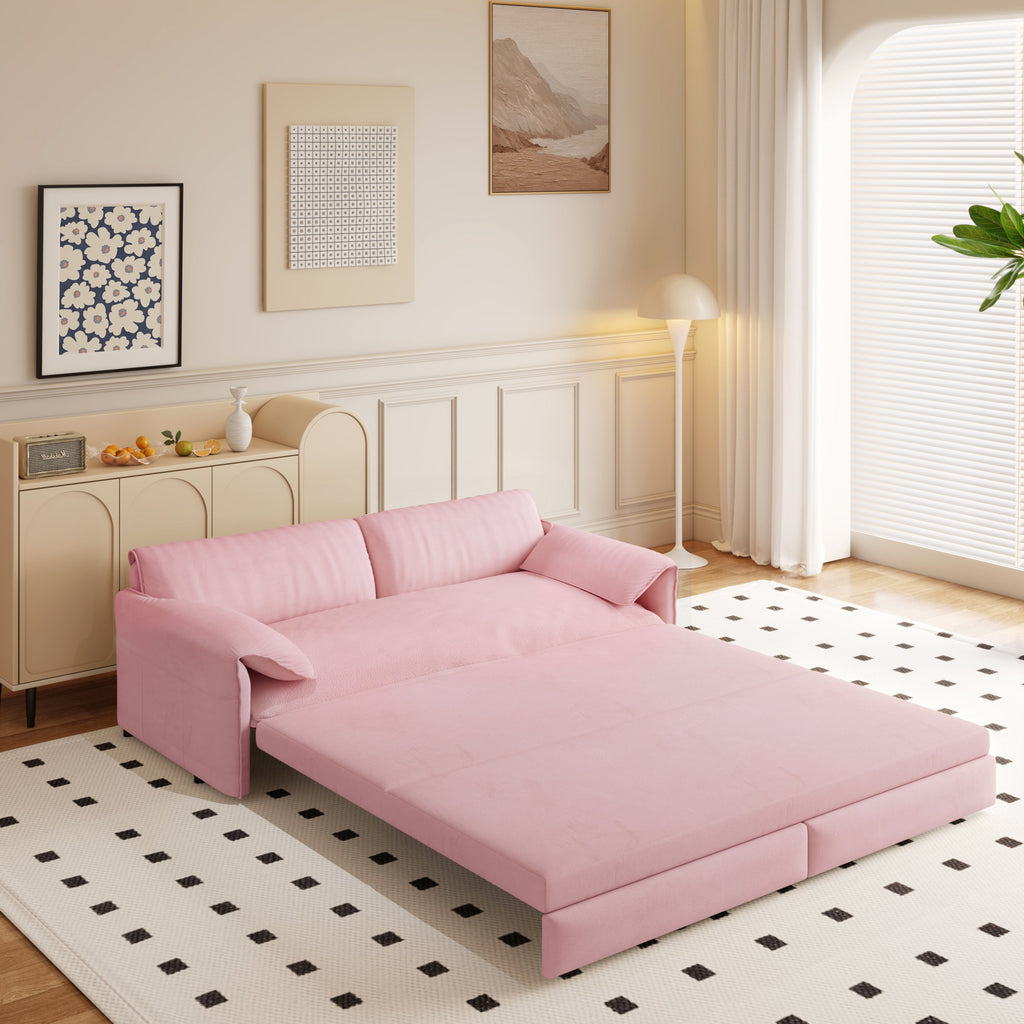 3-in-1 Convertible Sleeper Sofa with Side Storage