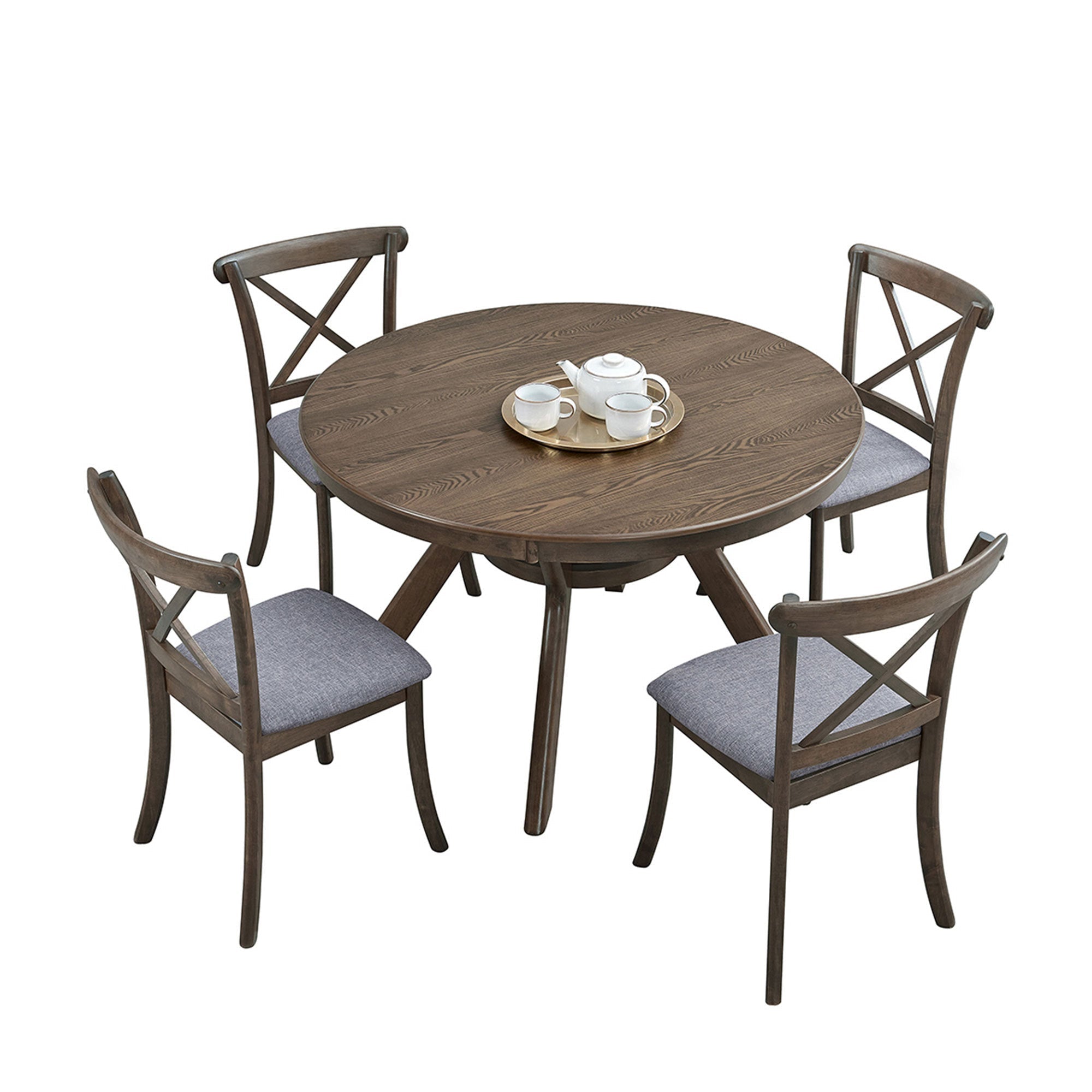 47.24''Round Rubber Wood Dining Table (1 Table)