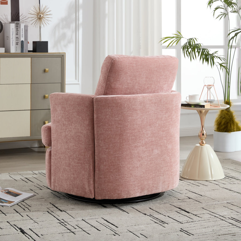 Swivel Chenille Fabric Sofa Chair