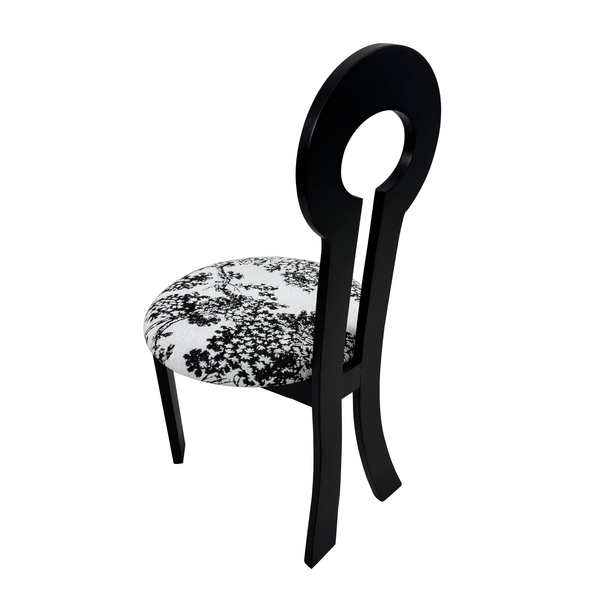 Key-Design Linen Upholstered Dining Chairs (Set of 2)