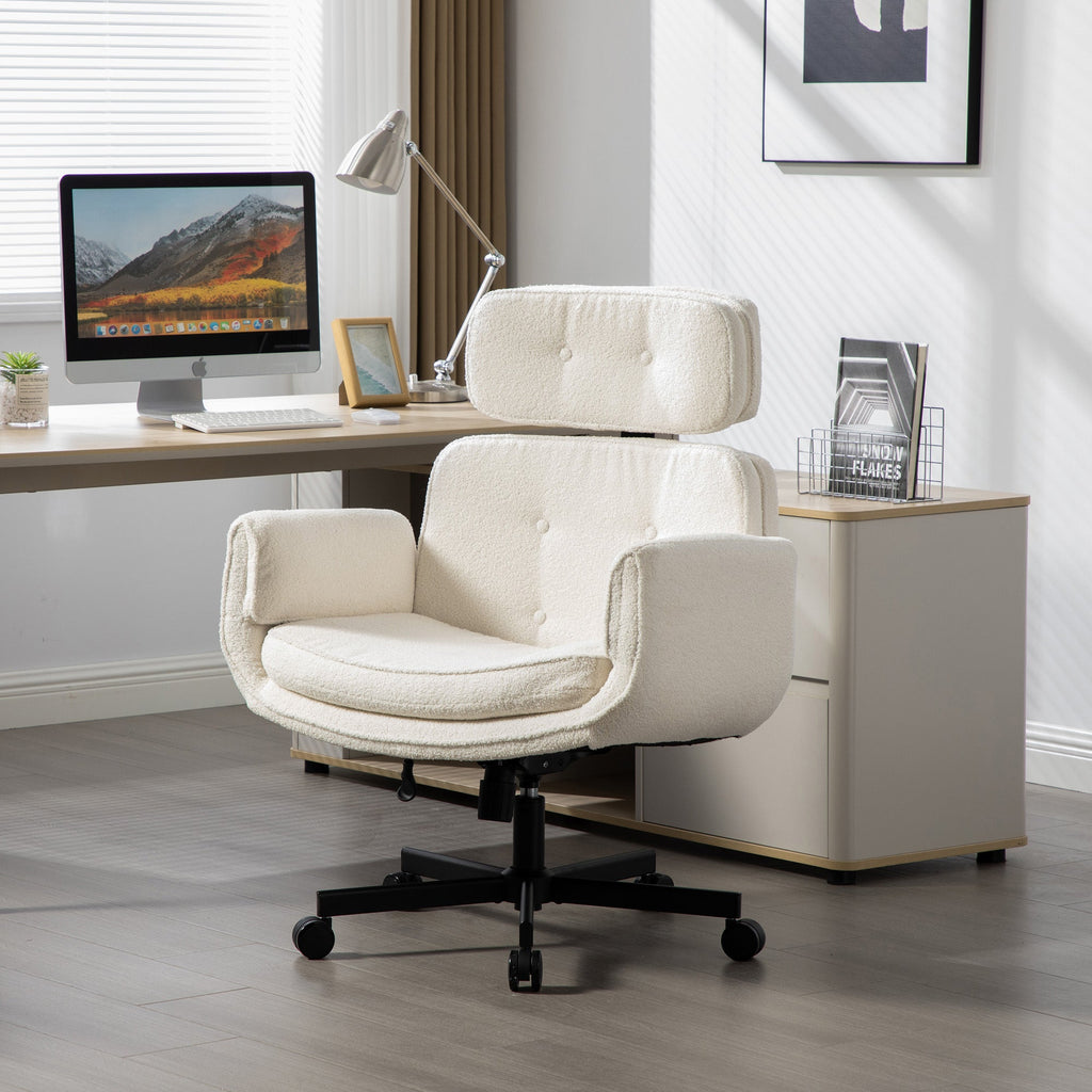 Pet Friendly Criss Cross Chair Swivel Task Office Chairs with Wide Seat