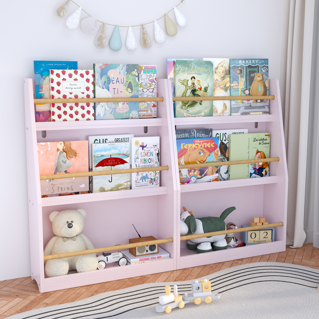 3 Tier Montessori Kids Book Display Rack