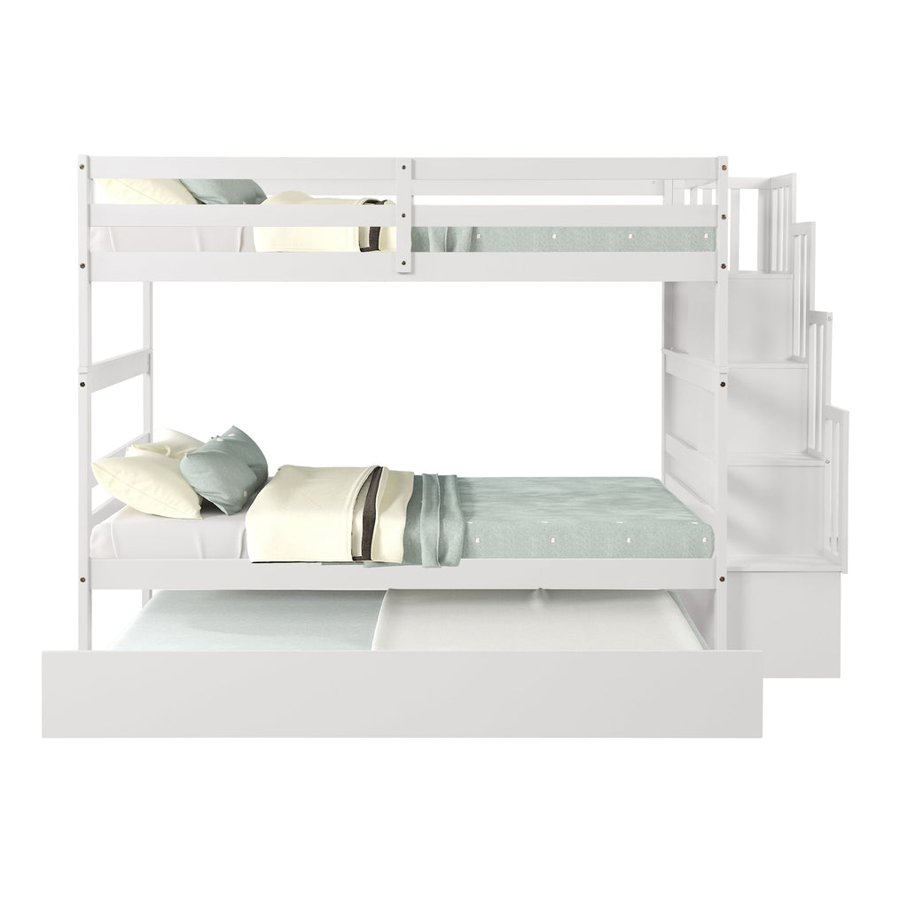 Twin over Twin Bunk Beds with Twin Trundle