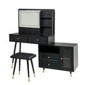Modern Makeup Vanity Desk with Mirror and Lights