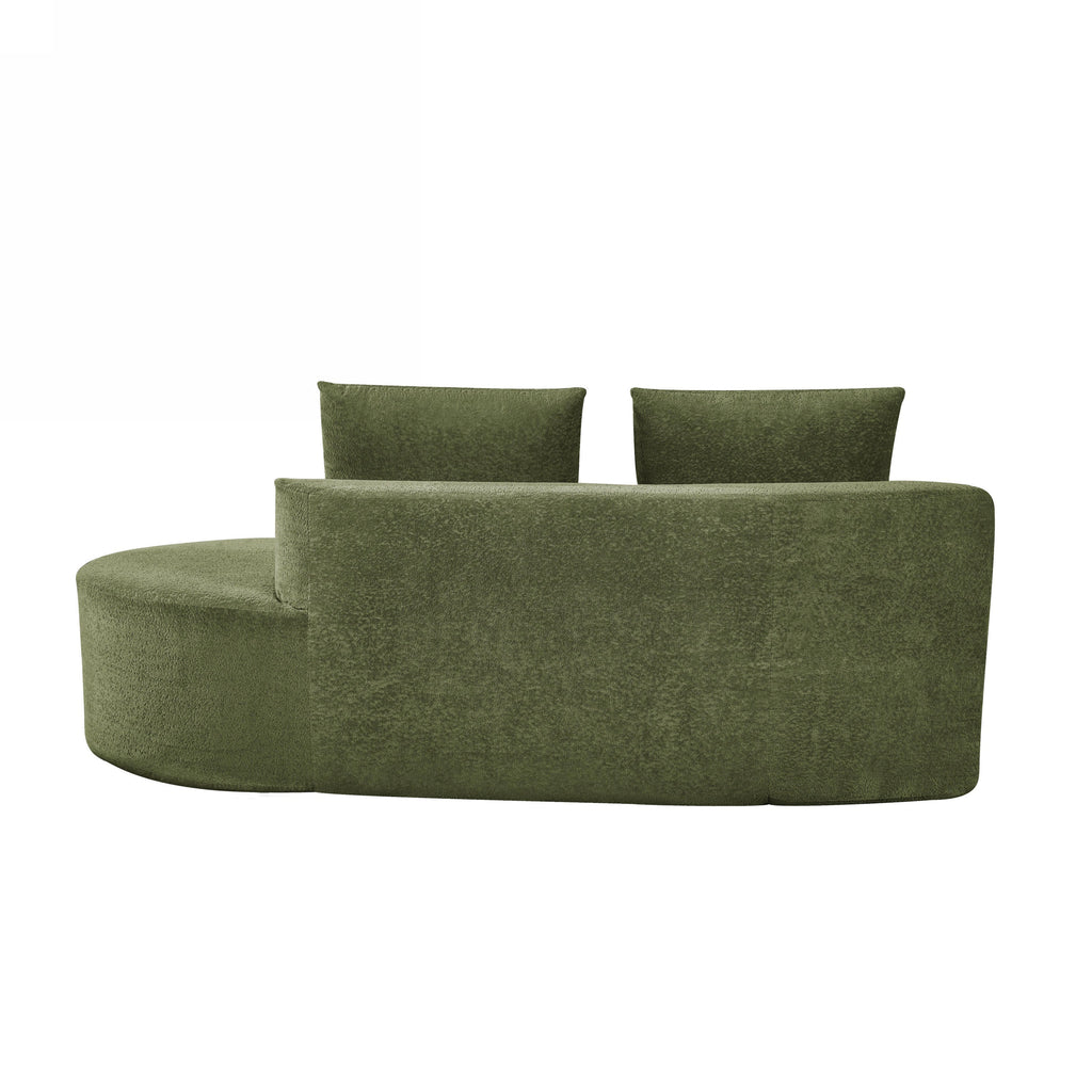 116' Modern Curved Sectional Sofa for Living Room