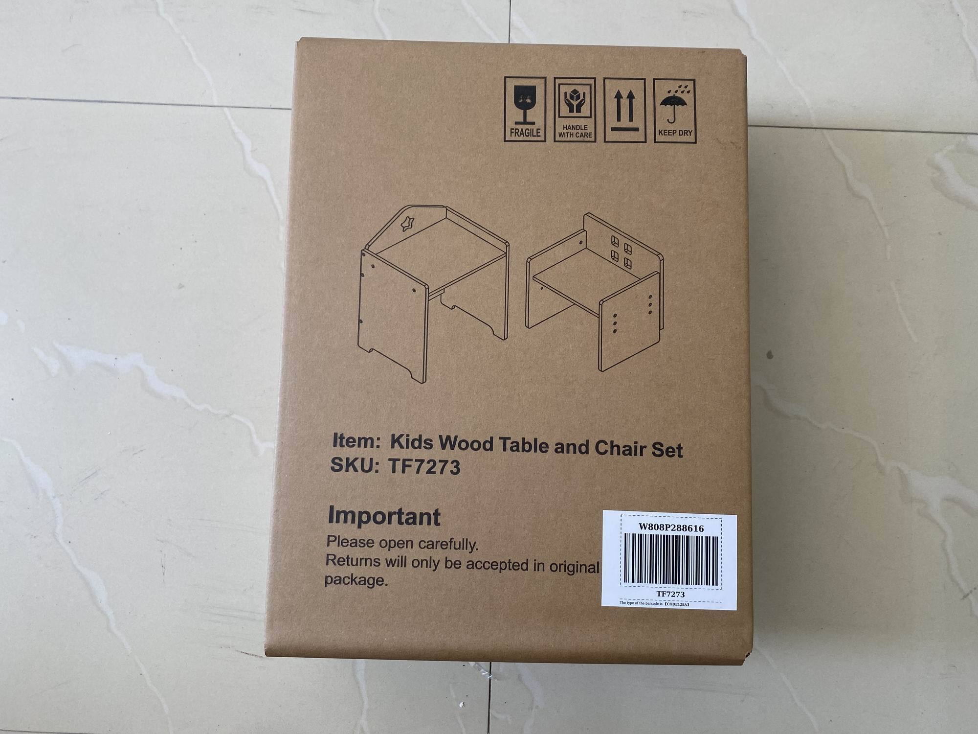 Kids Montessori Weaning Table and Chair Set