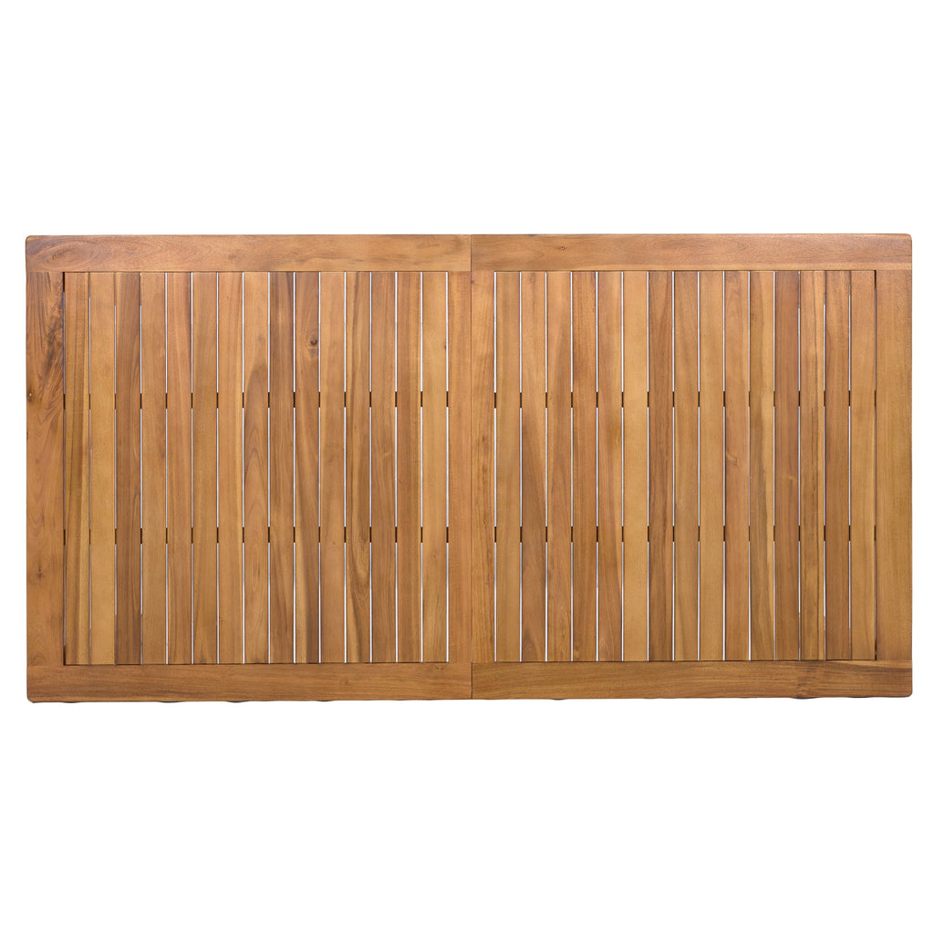 Natural Patio Wooden Dining Table Set for Poolside, Backyard, Garden (5/7 Pcs)