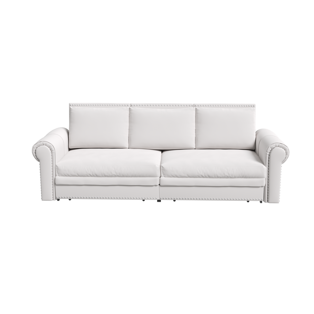 93.7' King Velvet Convertible Sleeper Sofa