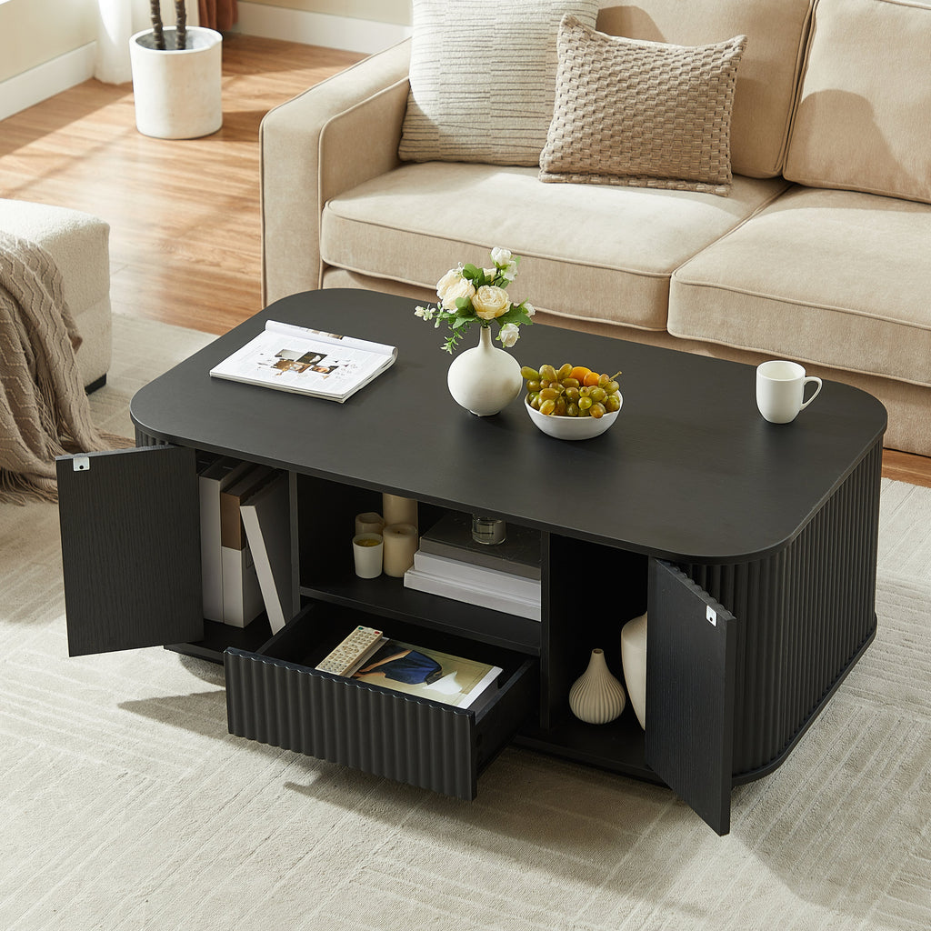 46.5' Modern Luxury Oval Coffee Table