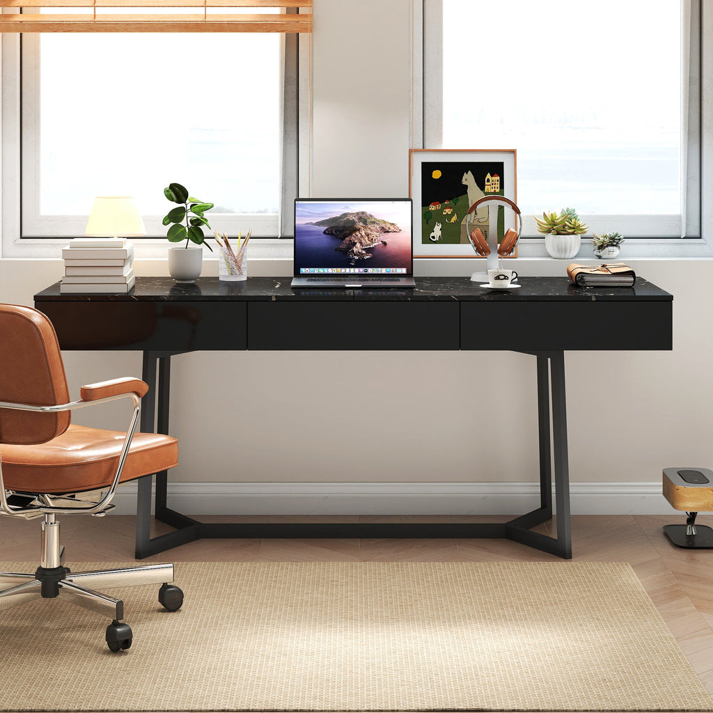 Modern Black 70.87' Computer Desk