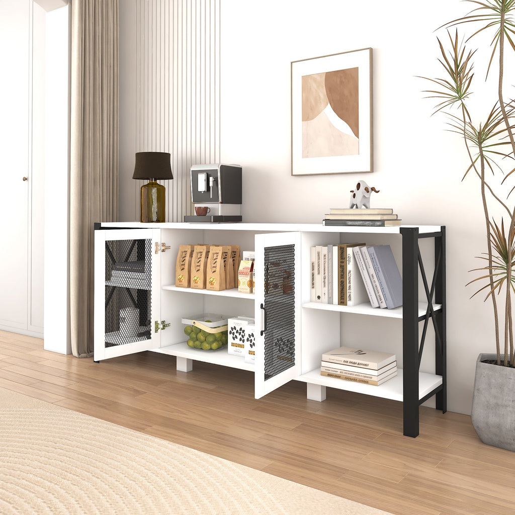 Industrial TV Stand for Living Room