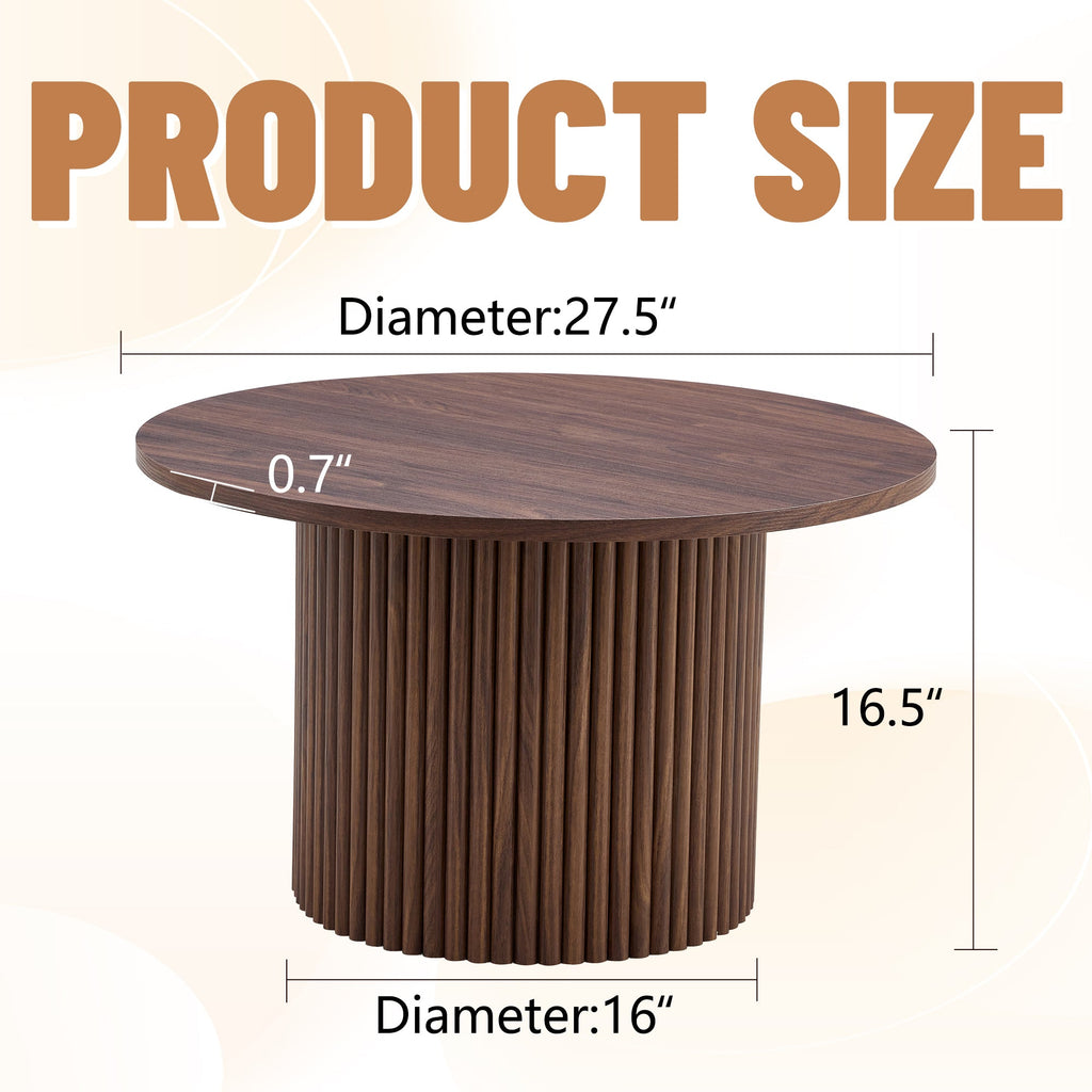 Modern MDF Material Circular Coffee Table