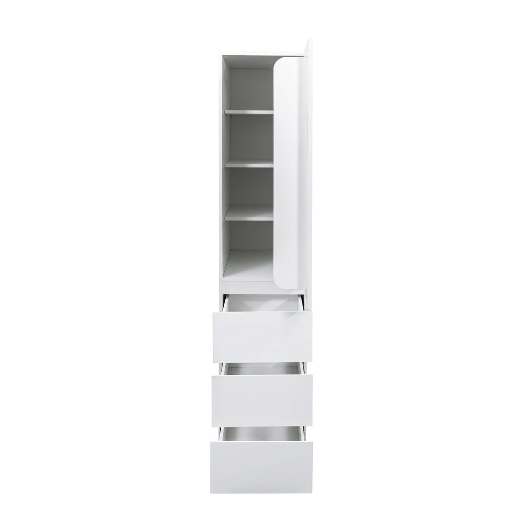 White Kitchen Pantry Storage Cabinet