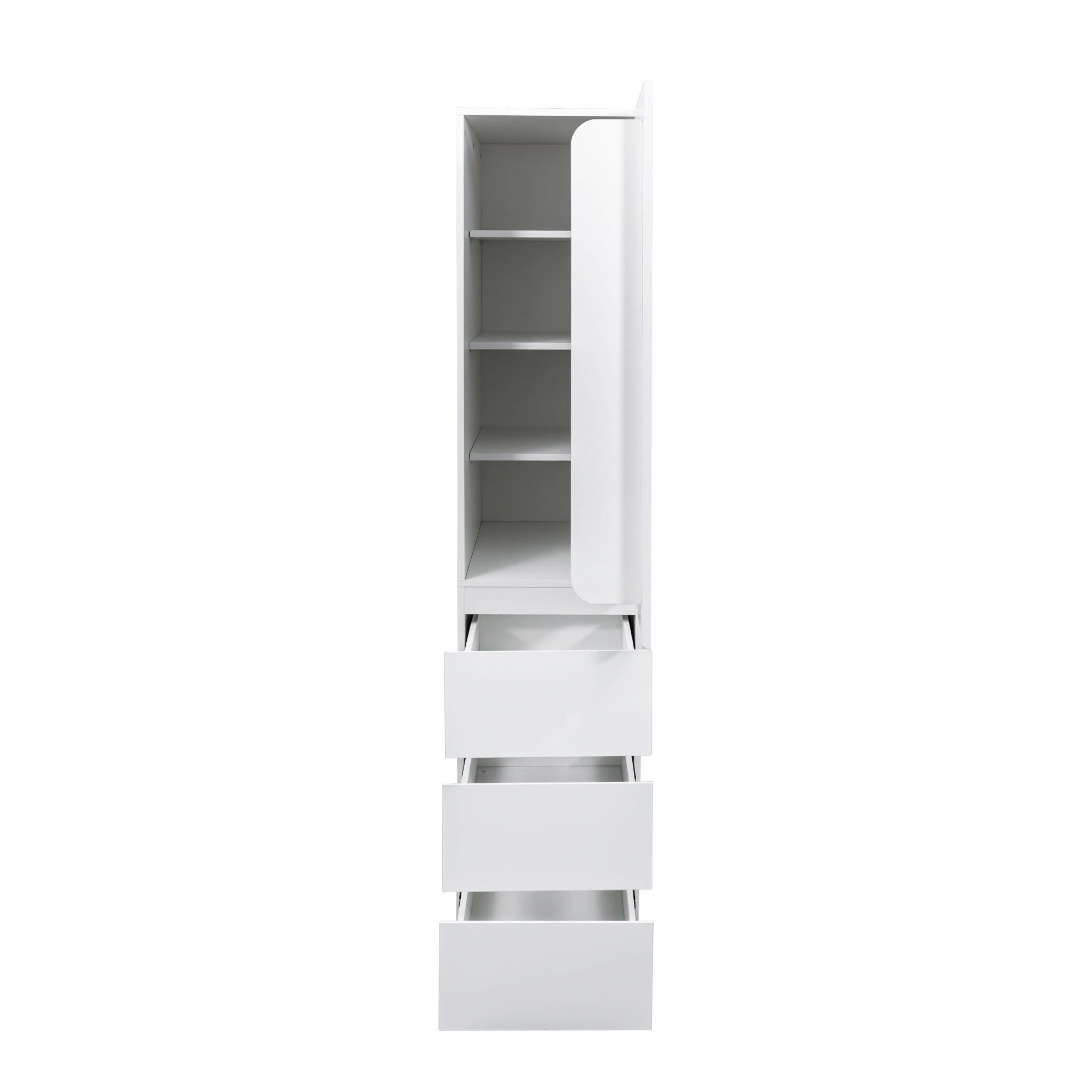 White Kitchen Pantry Storage Cabinet