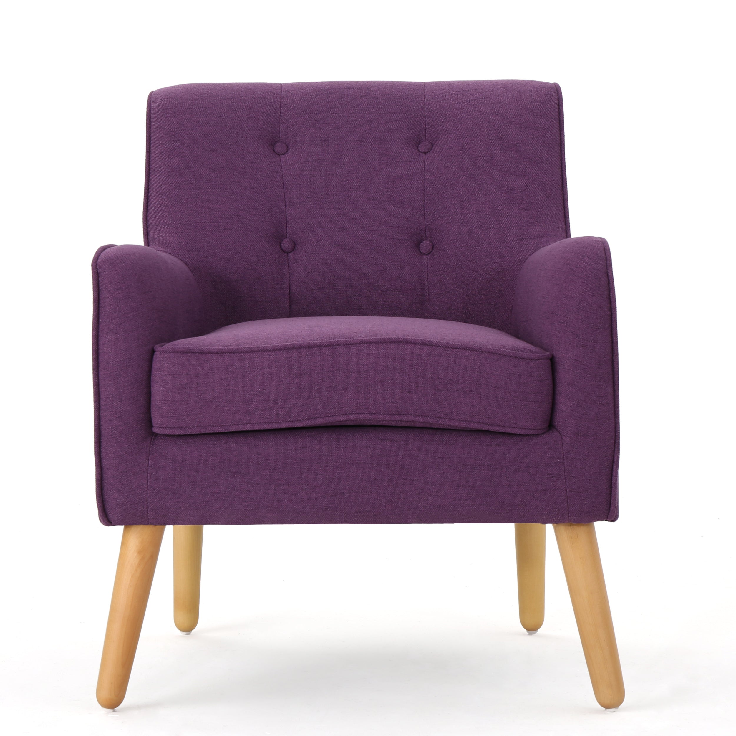 Mid-Century Modern Arm Chair with Tufted Back