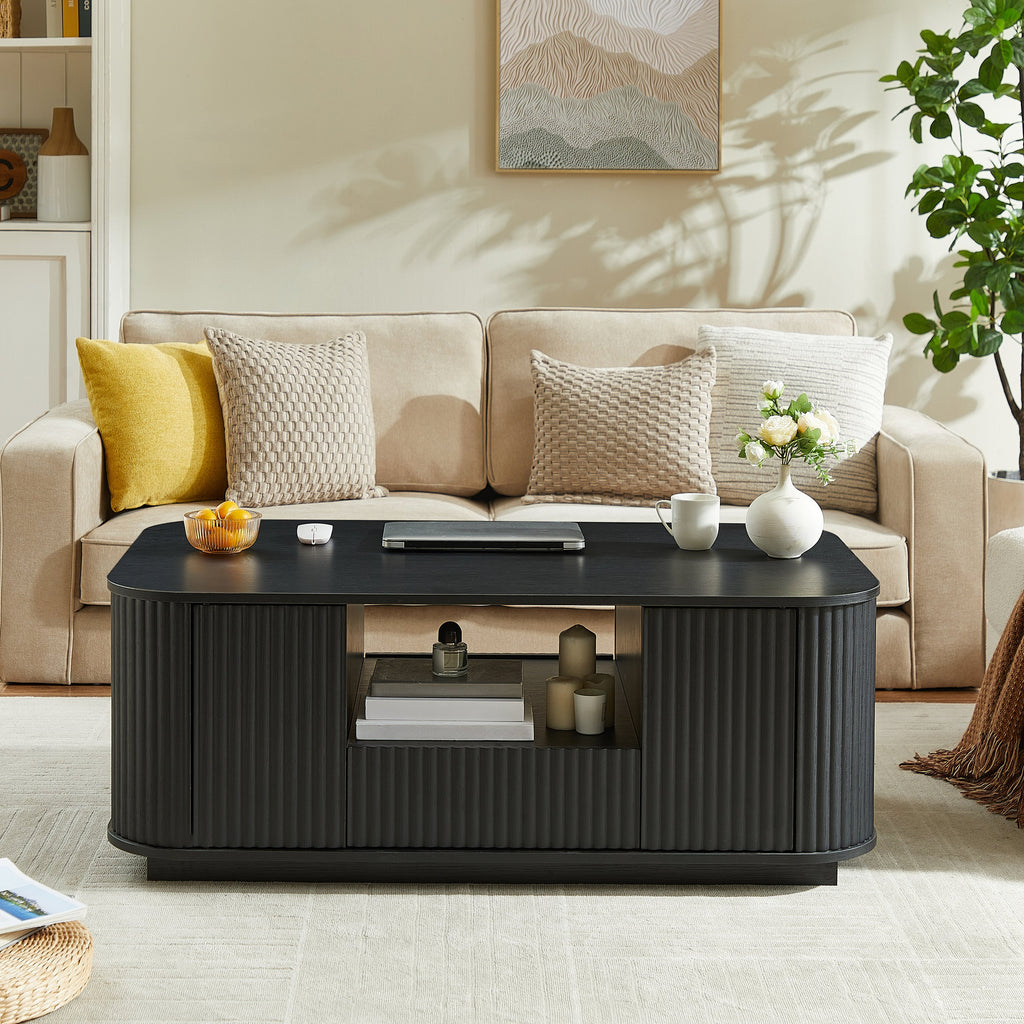 46.5' Modern Luxury Oval Coffee Table