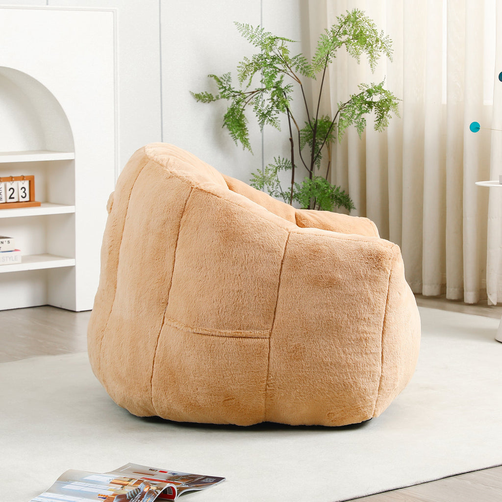 Bean Bag Sofa Chair with Armrests Stuffed
