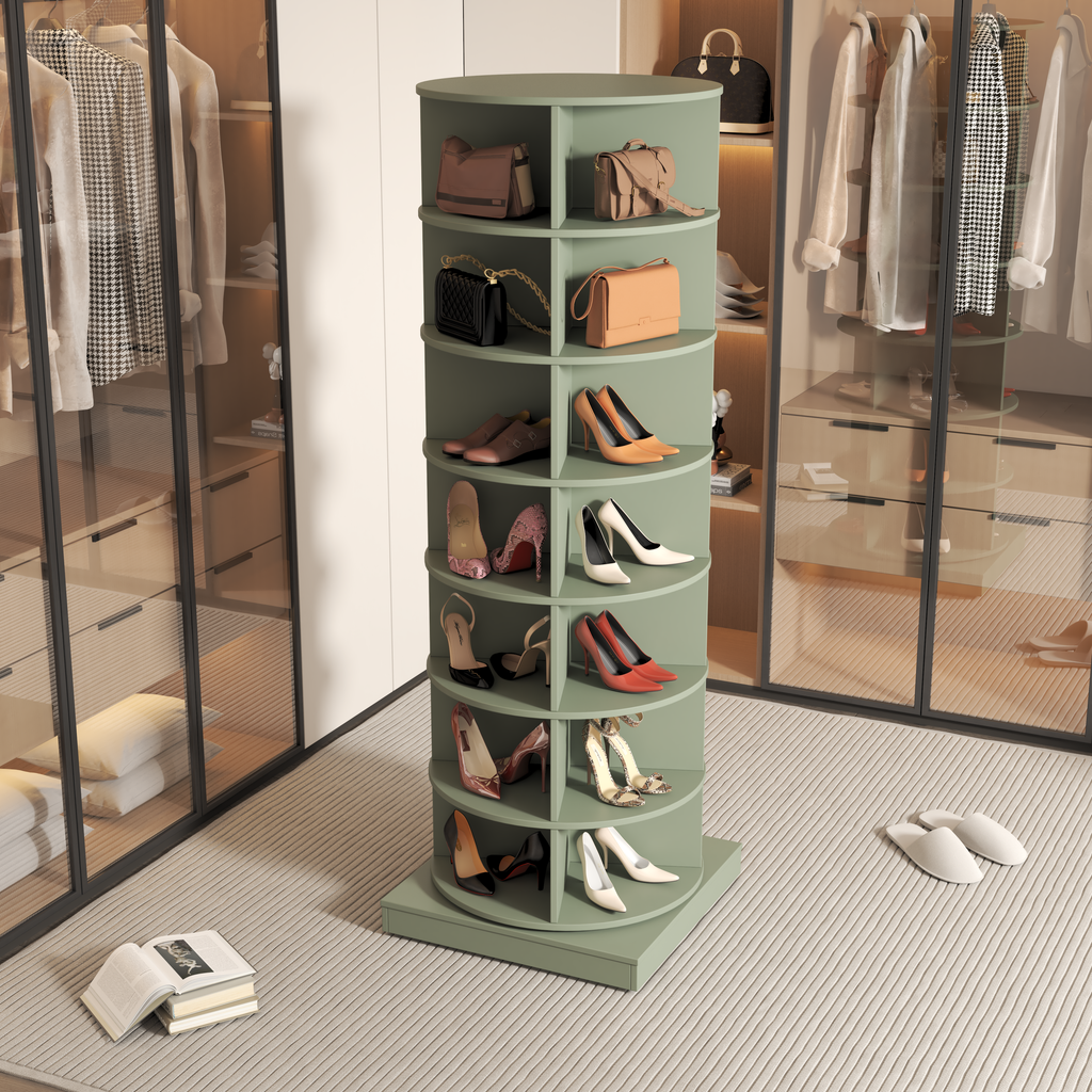 Modern 360° Rotating Shoe Cabinet 6/7 Layers Space Saver
