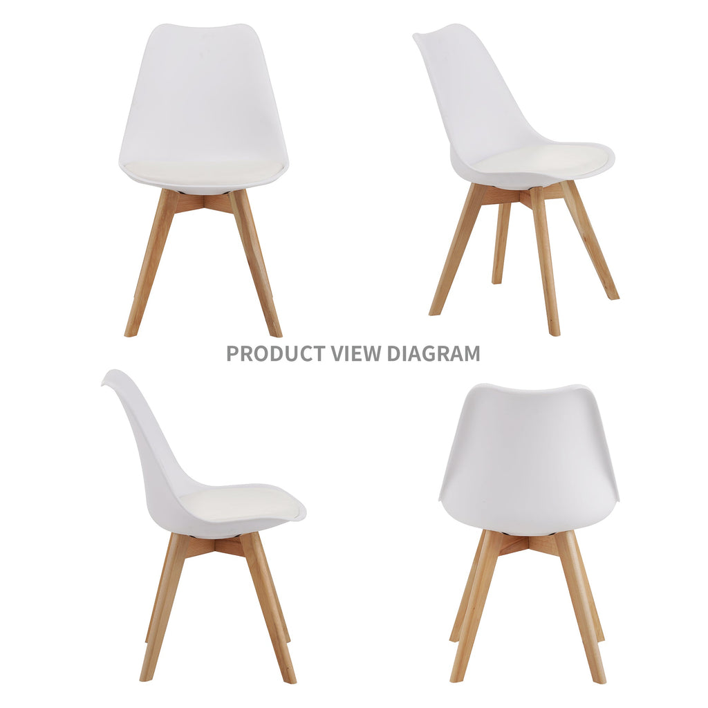 Medieval Modern Style Dining Chairs (Set of Four)