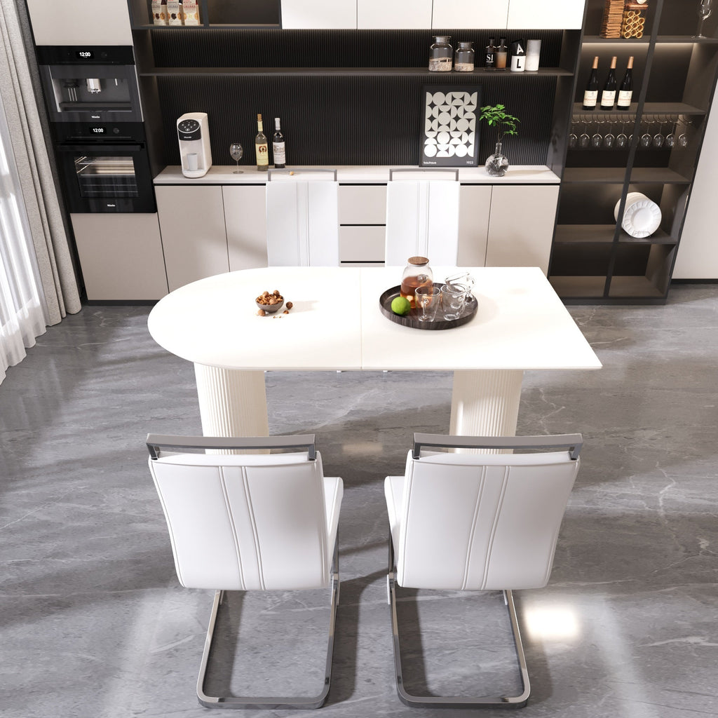 63 ' Medieval Modern MDF Dining Room Set