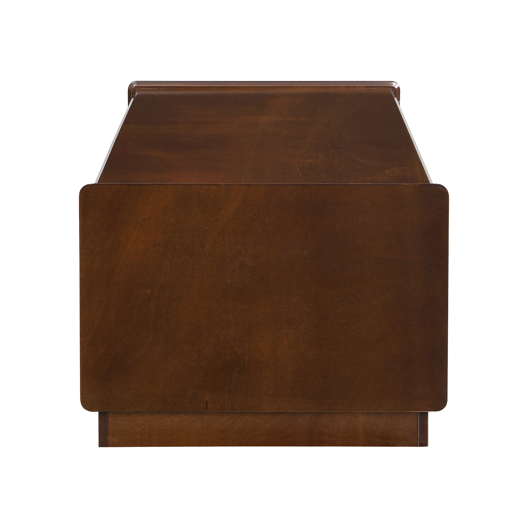 Modern 47.2' Wood Coffee Table with Fluted Style