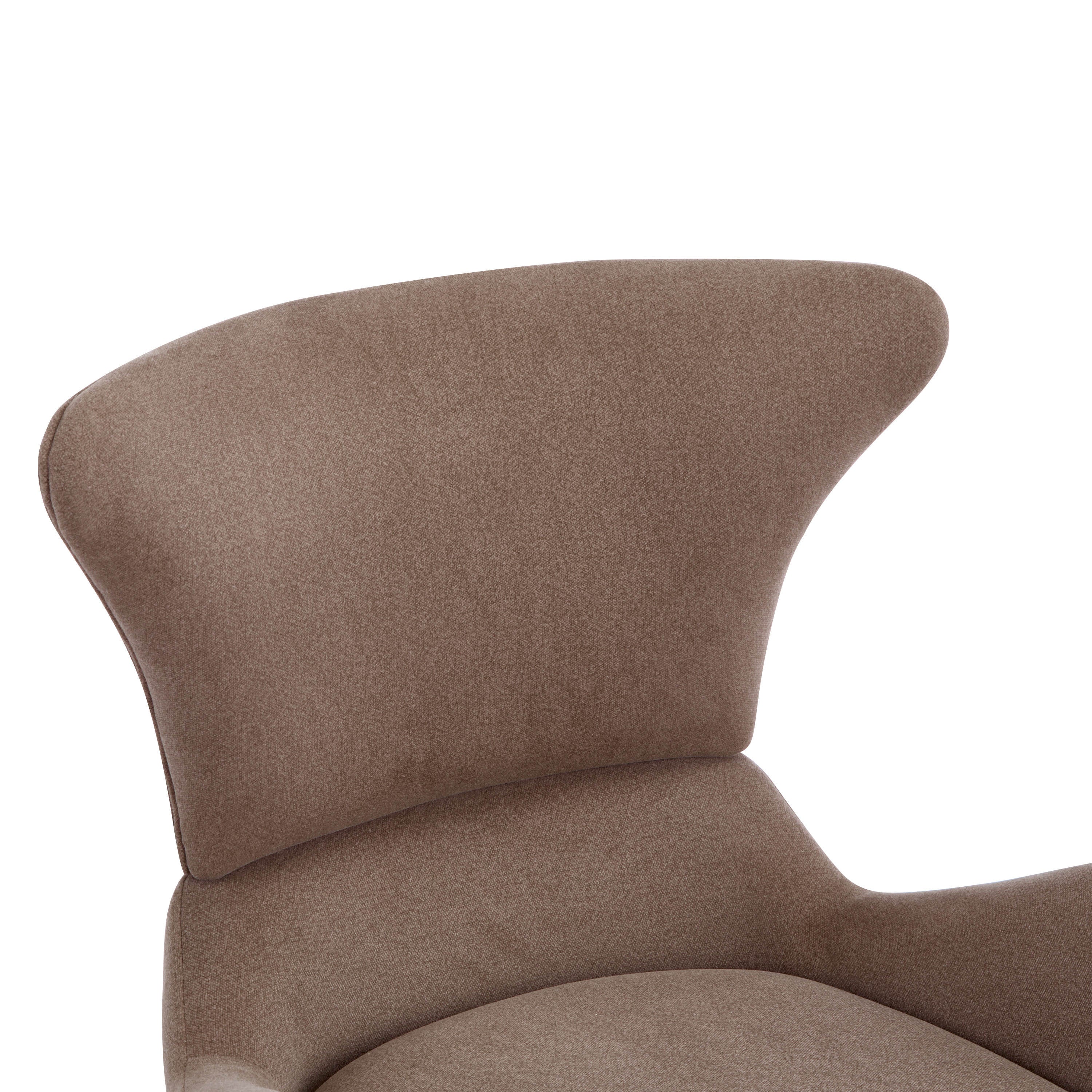 Modern Brown Polyester Accent Chair with Pet/Storage Space