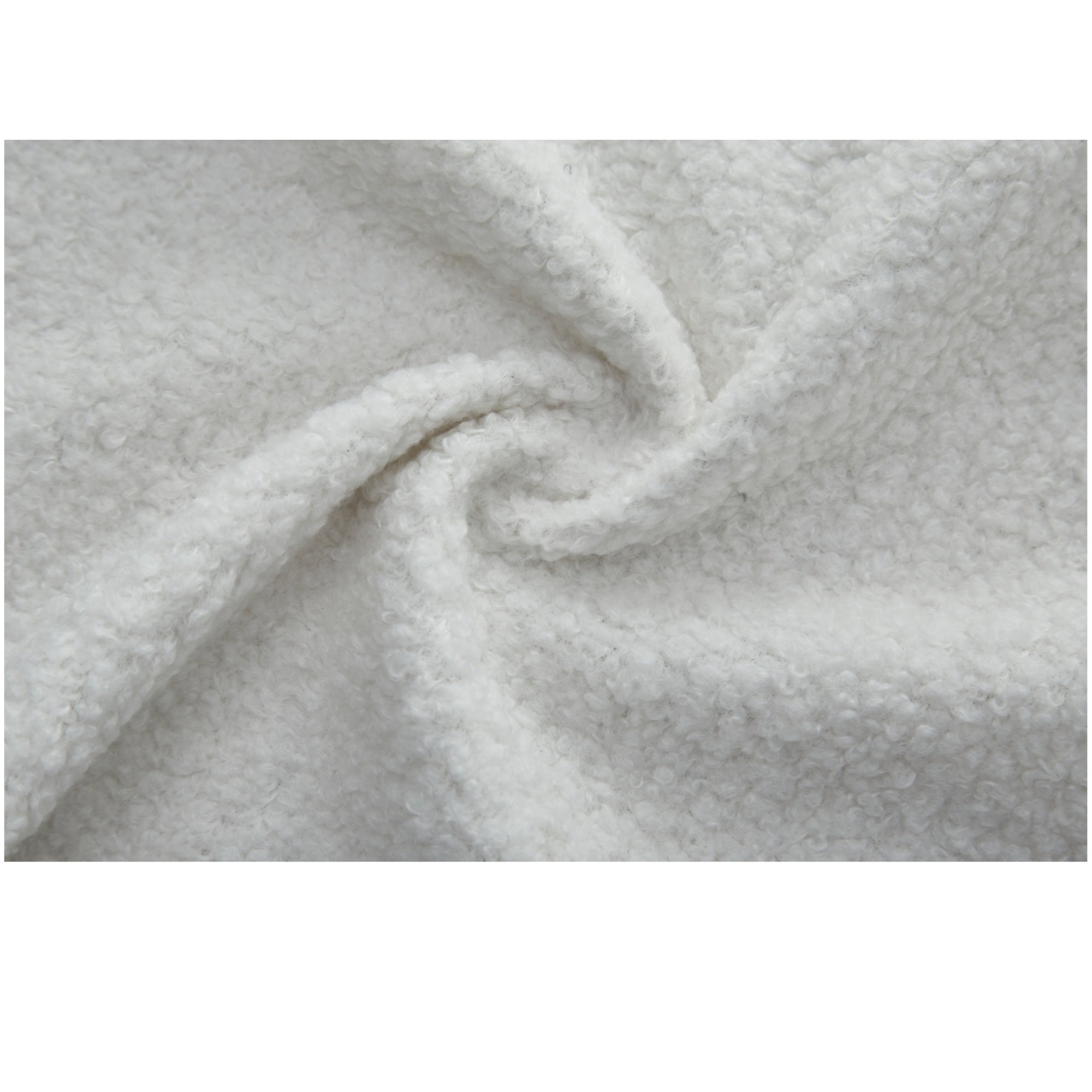 Modern Convertible Teddy Fabric Sofa with 2 Pillows
