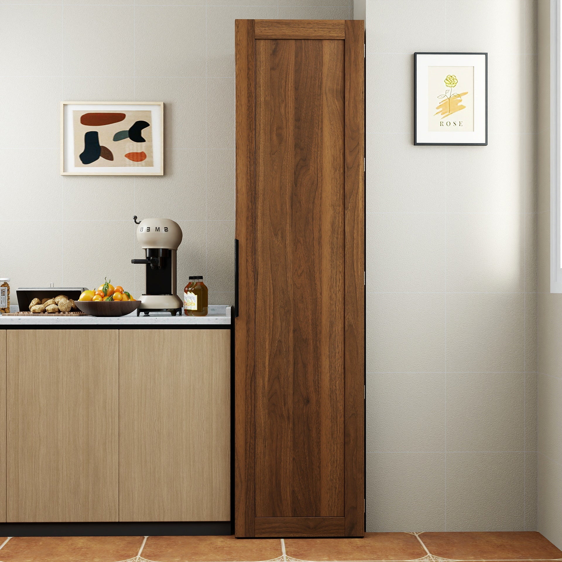 Kitchen Pantry Freestanding Buffet Storage Cabinet