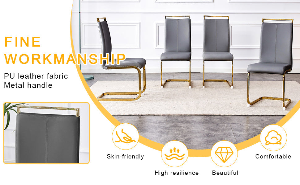 Elegant Transparent Tempered Glass Dining Set