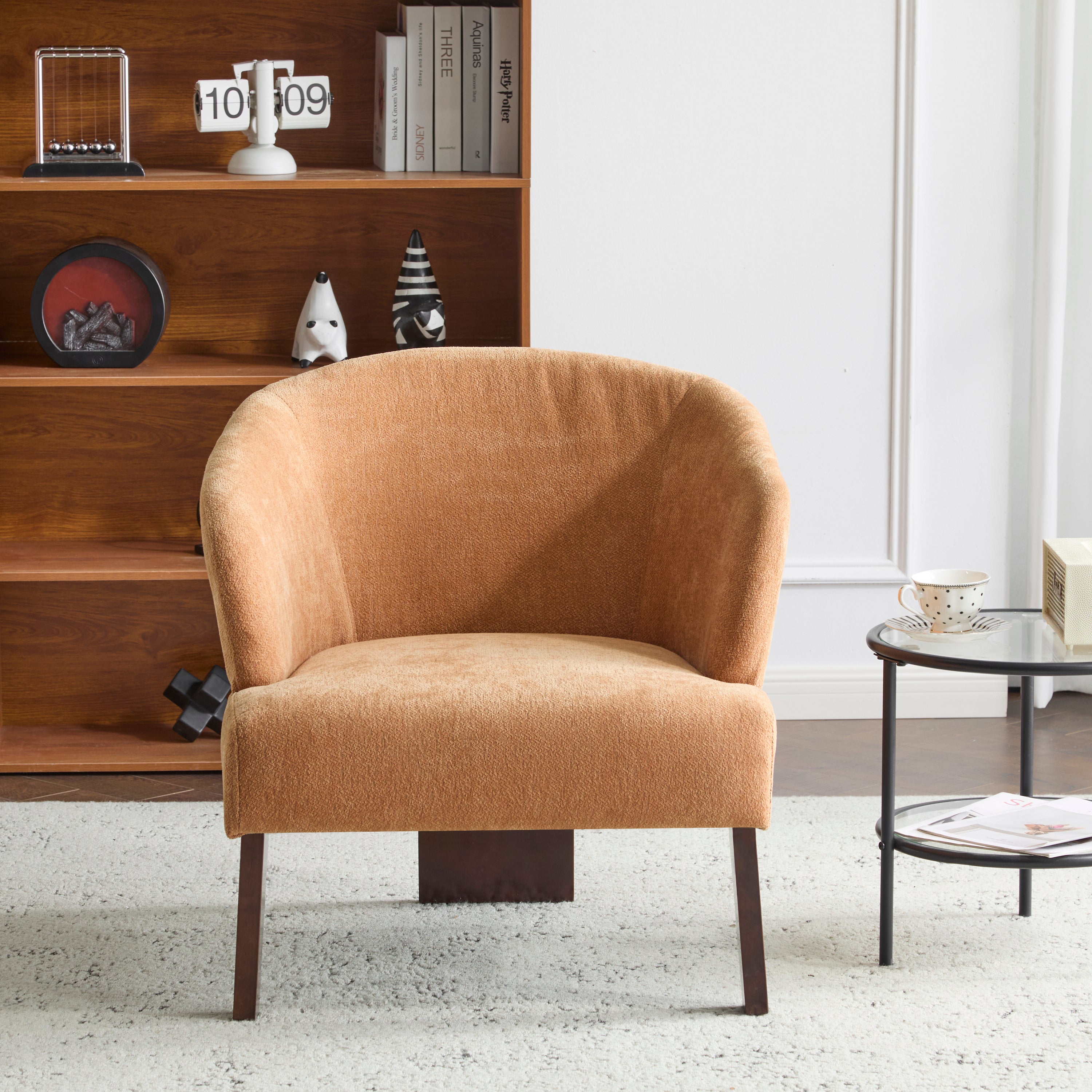 Modern Accent Sofa Chair with Round Back