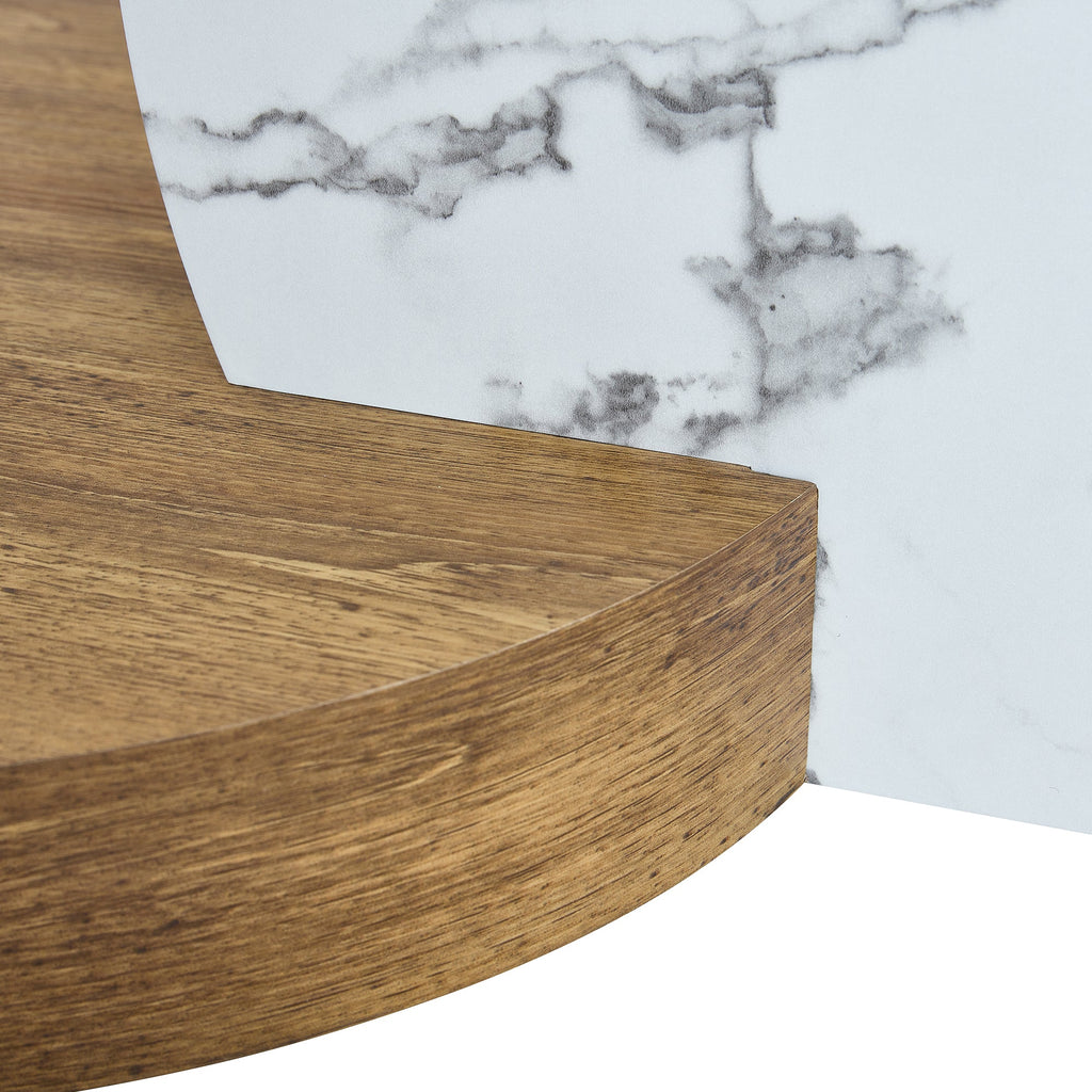 Contemporary Artistic Double Layer Coffee Table