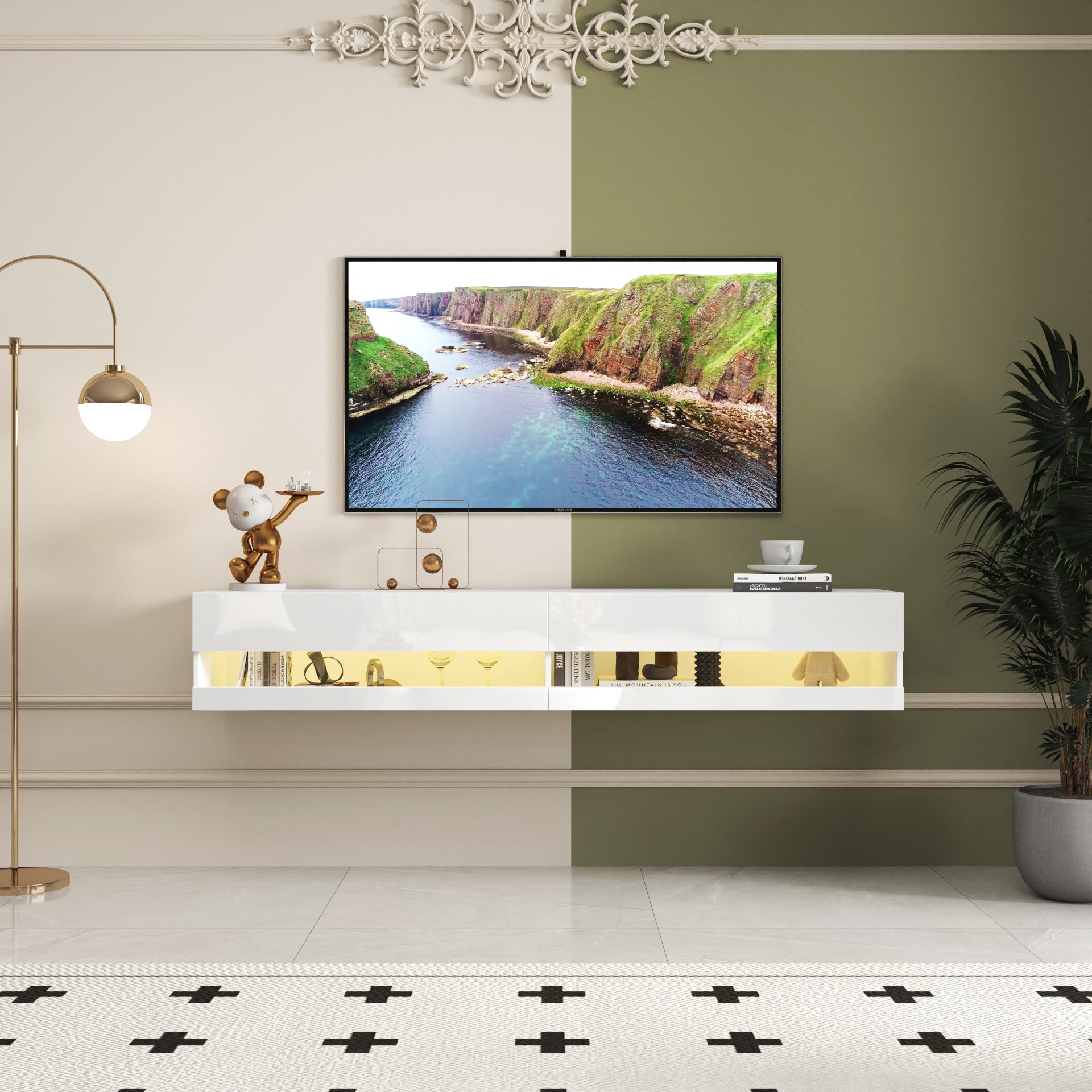 Wall Mounted Floating TV Stand