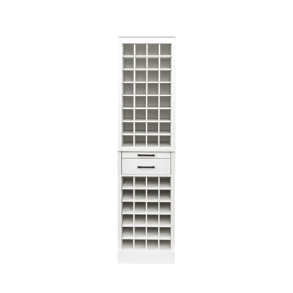 White Modular Wine Buffet Cabinet
